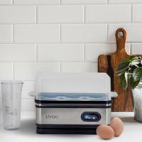 Eierkoker - LIVOO - DOC290 - 400W - 6 eieren - Roestvrij staal - Warmhouden - Eierhouder, deksel en maatbeker - thumbnail