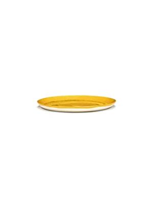 SERAX - Feast by Ottolenghi - Bord L 26x26cm Sunny Yellow Swirl-D SERAX - Feast by Ottolenghi - Bord L 26x26cm Sunny Yellow Swirl-D