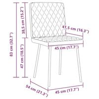 Eetkamerstoelen 6 st fluweel zwart - thumbnail