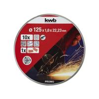kwb 712022 Doorslijpschijfset 125 mm 10 stuk(s) Metaal - thumbnail