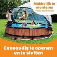 Exit zwembadoverkapping ECO rond 366 cm - universeel - thumbnail