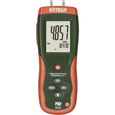 Extech HD750 Gasdrukmeter Luchtdruk 0 - 0.3447 bar Met USB-interface Extech HD750 Gasdrukmeter Luchtdruk 0 - 0.3447 bar Met USB-interface