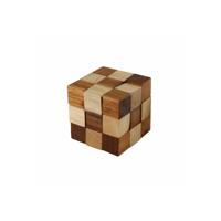 Angeltoys Iq puzzel hout - kubus slang - thumbnail