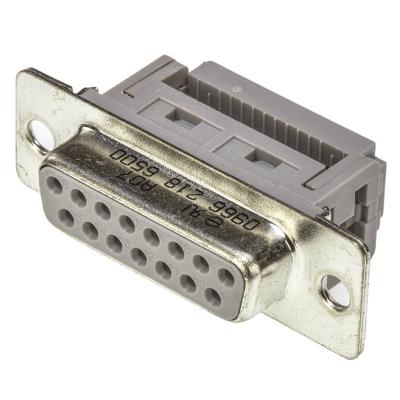 HARTING 09662186500 D-sub female connector 180 ° Aantal polen: 15 Snijklem 1 stuk(s)