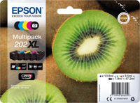 Epson Inktcartridge T02G7, 202XL Origineel Combipack Zwart, Foto zwart, Cyaan, Magenta, Geel C13T02G74010 - thumbnail