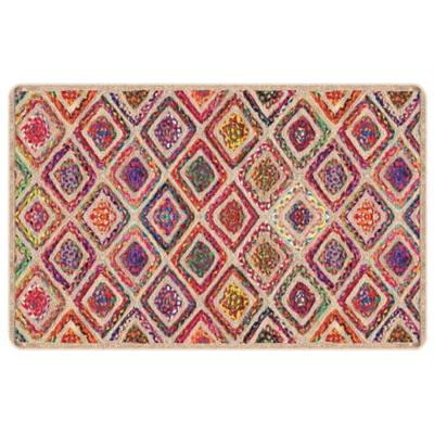 Vloerkleed wasbaar anti-slip 190x300 cm meerkleurig - thumbnail