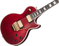 Epiphone Alex Lifeson Les Paul Custom Axcess Quilt Ruby elektrische gitaar met koffer - thumbnail