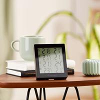 Bresser Optik Quadro Thermo- en hygrometer Zwart - thumbnail