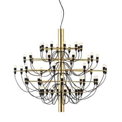 Flos 2097|50 by Gino Sarfatti kroonluchter Ø100 opaal messing