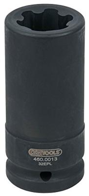 KS Tools 460.0013 Torx-E-Plus steekdop voor Mercedes, 32 EPL, 90 mm lang