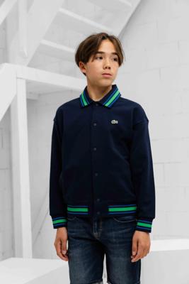 Lacoste Button-Down Fleece Jack Kids Donkerblauw - Maat 140 - Kleur: Donkerblauw | Soccerfanshop Lacoste Button-Down Fleece Jack Kids Donkerblauw - Maat 140 - Kleur: Donkerblauw | Soccerfanshop