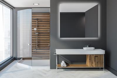 Spiegel Gliss Design Backlight LED Verlichting 100cm En Spiegelverwarming