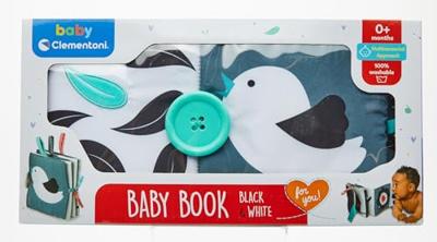 Clementoni eerste maanden zacht boekje zwart/wit
