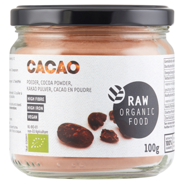 Raw Organic Food Cacaopoeder 100 g bij Jumbo