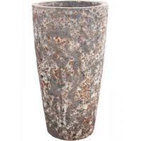 Lava Relic Rust metal partner hoge bloempot 46x85 cm - thumbnail