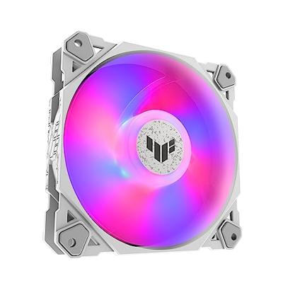 ASUS TUF GAMING TF120 ARGB WHITE EDITION 3IN1 Computer behuizing Luchtkoeler 12 cm Wit 3 stuk(s)