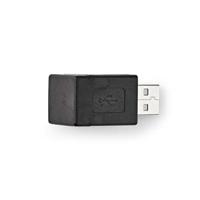 Nedis USB-A Adapter | USB 2.0 | USB-A Male | USB-A Female | 480 Mbps | Rond | Vernikkeld | PVC | Zwart | Doos - CCGB60940BK - thumbnail
