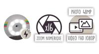 Fotoapparaat 2 in 1 rood - thumbnail