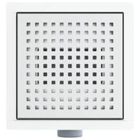 VidaXL Dot doucheafvoer zilver 20 x 20 cm roestvrij staal 304 - thumbnail