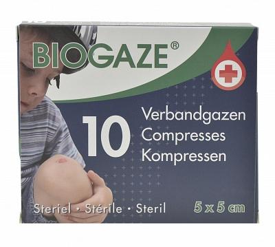 Verbandgazen/Kompressen 5 x 5cm 10 Stuks