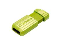 Verbatim USB DRIVE 2.0 PINSTRIPE USB-stick 64 GB Eucalyptus, Groen 49964 USB-A 2.0 - thumbnail
