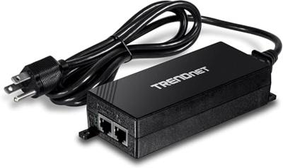 TRENDnet, TPE-115GI, Gigabit Power Over Ethernet Plus (PoE+) injector zet niet-PoE Gigabit om naar PoE+ of PoE Gigabit naar netwerkafstanden tot 100 m