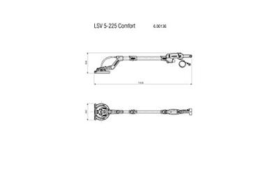 Metabo LSV 5-225 Comfort 600136000 Slijper met lange hals 270 W 225 mm