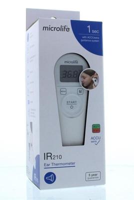 Microlife Oorthermometer IR210 1 Stuks Microlife Oorthermometer IR210 1 Stuks