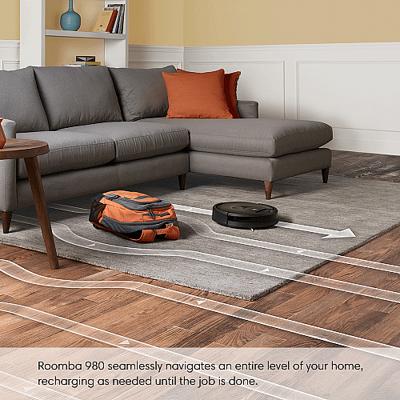 iRobot Roomba 980 robotstofzuiger 0,6 l Zakloos Zwart, Bruin