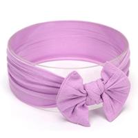 Schattig bowknot zuigeling baby meisje Hairband Headwear hoofdbanden (paars # 13) - thumbnail