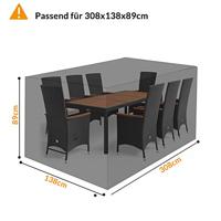 Tuinmeubelhoes Antraciet 308x138x89cm - thumbnail
