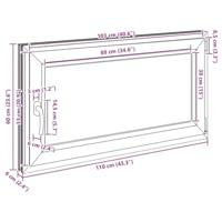 Kelderraam RISOR 110x60 cm draaikiep-draai DIN rechts antraciet - thumbnail