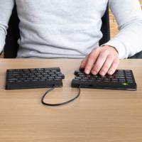 R-Go Tools Ergonomisch toetsenbord R-Go Split Break met pauzesoftware, gesplitst toetsenbord, QWERTY (US), Bluetooth, zwart - thumbnail