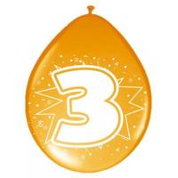 Ballonnen &apos;3&apos; (8 st) - thumbnail