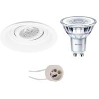 Philips LED Inbouwspot Set GU10 - Kantelbaar Mat Wit - 3.5W - 4000K - thumbnail