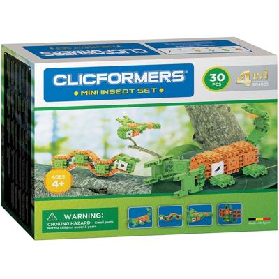 Clicformers mini insecten set 4in1, 30 dlg.