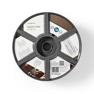 Speaker-Kabel | 2 x 2,50 mm2 | 25 m rond | Rood/Zwart - thumbnail