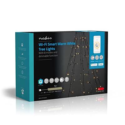 Nedis WIFILXT01W200 Smartlife Decoratieve Led Boom Wi-fi Warm Wit 200 Led&apos;s 10 X 2 M Android™ / Ios - thumbnail