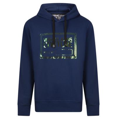 Versace Jeans Couture Iridescent Fleece Hoodie Heren Donkerblauw - Maat M - Kleur: Blauw | Soccerfanshop