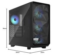 Fractal Design Meshify 2 Lite RGB Black TG Light tint - thumbnail