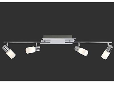 Trio Design plafondspotSeries 8214 4-lichts metaalgrijs met chroom - 821410405