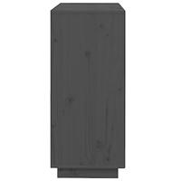 Dressoir 74x35x80 cm massief grenenhout grijs - thumbnail