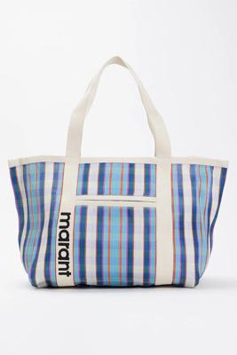 Isabel Marant shopper Darwen PP0021FA-A1X17M turquoise/chalk tuck