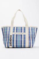 Isabel Marant shopper Darwen PP0021FA-A1X17M turquoise/chalk tuck - thumbnail