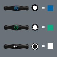 Wera 454/5 HF SHK set 1 schroevendraaierset T-greep-schroevendraaier Hex-Plus met vasthoudfunctie, 5-delig - 05136070001 - thumbnail