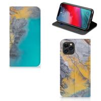 Apple iPhone 11 Pro | Standcase | Marble Blue Gold - thumbnail