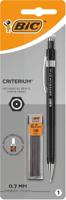 Bic vulpotlood Criterium, blister van 1 stuk + 12 vullingen (gratis), zwart, 0,7 mm - thumbnail