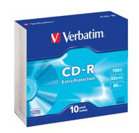 VERBATIM CD-R Extra Protection Slimcase 10 stuks - thumbnail