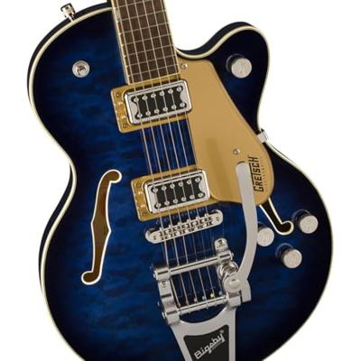 Gretsch G5655T-QM Electromatic Center Block Jr. Single-Cut Quilted Maple Bigsby Hudson Sky semi-akoestische gitaar