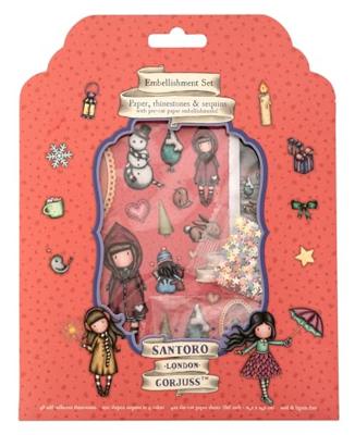 Studio Light • gorjuss essentials die-cut sheets 4x2 paper, sequins, rhinestones